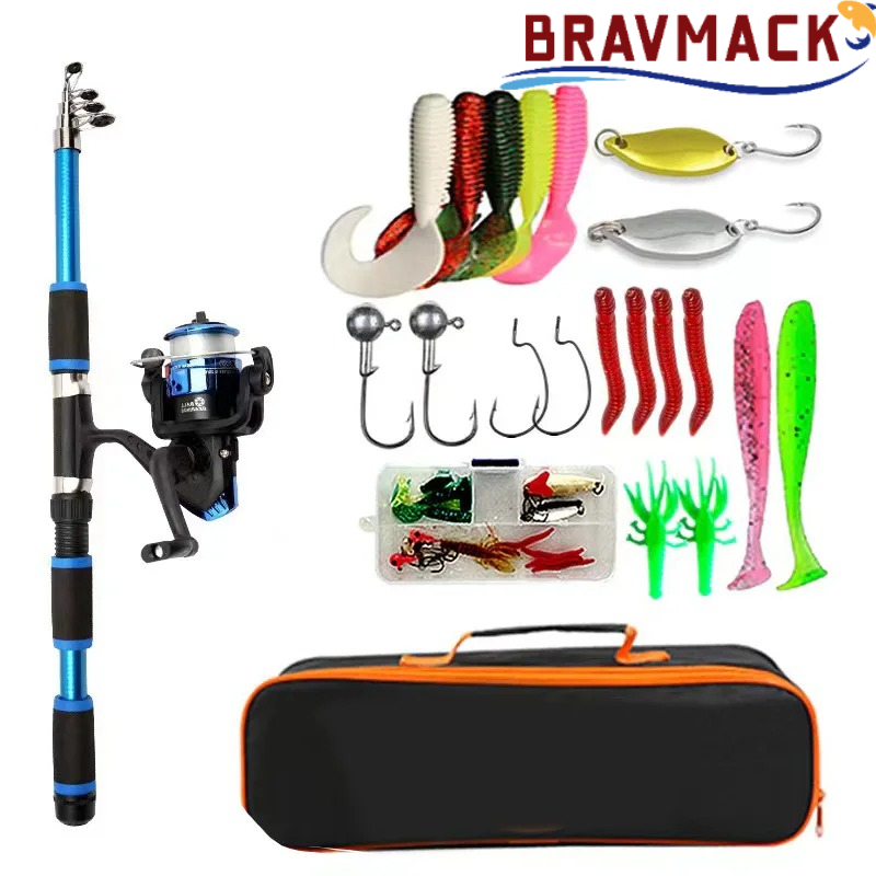 Fishing Equipment Online - Conjunto Completo de Vara de Pesca