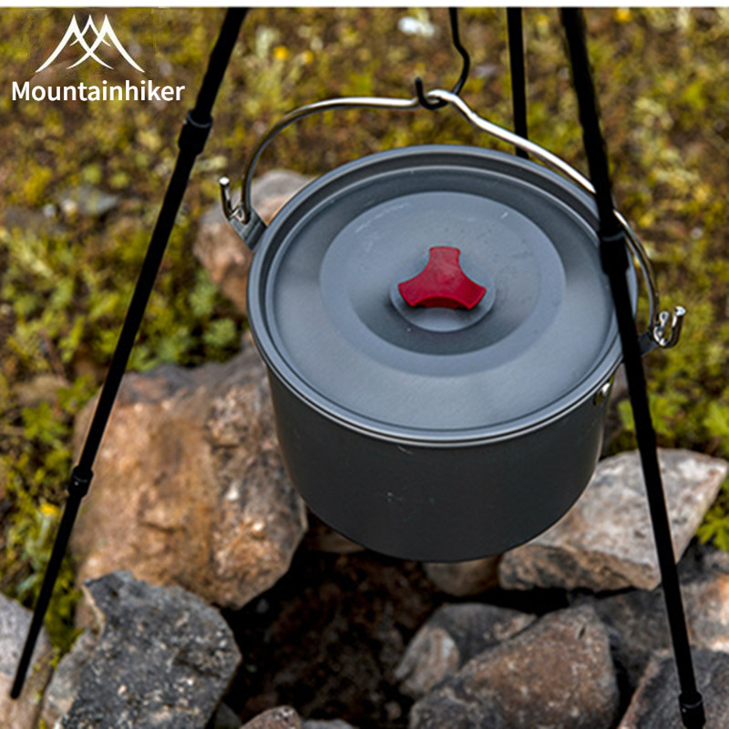 Fishing Equipment Kitchener - Mountainhiker 4l acampamento pendurado pote panelas