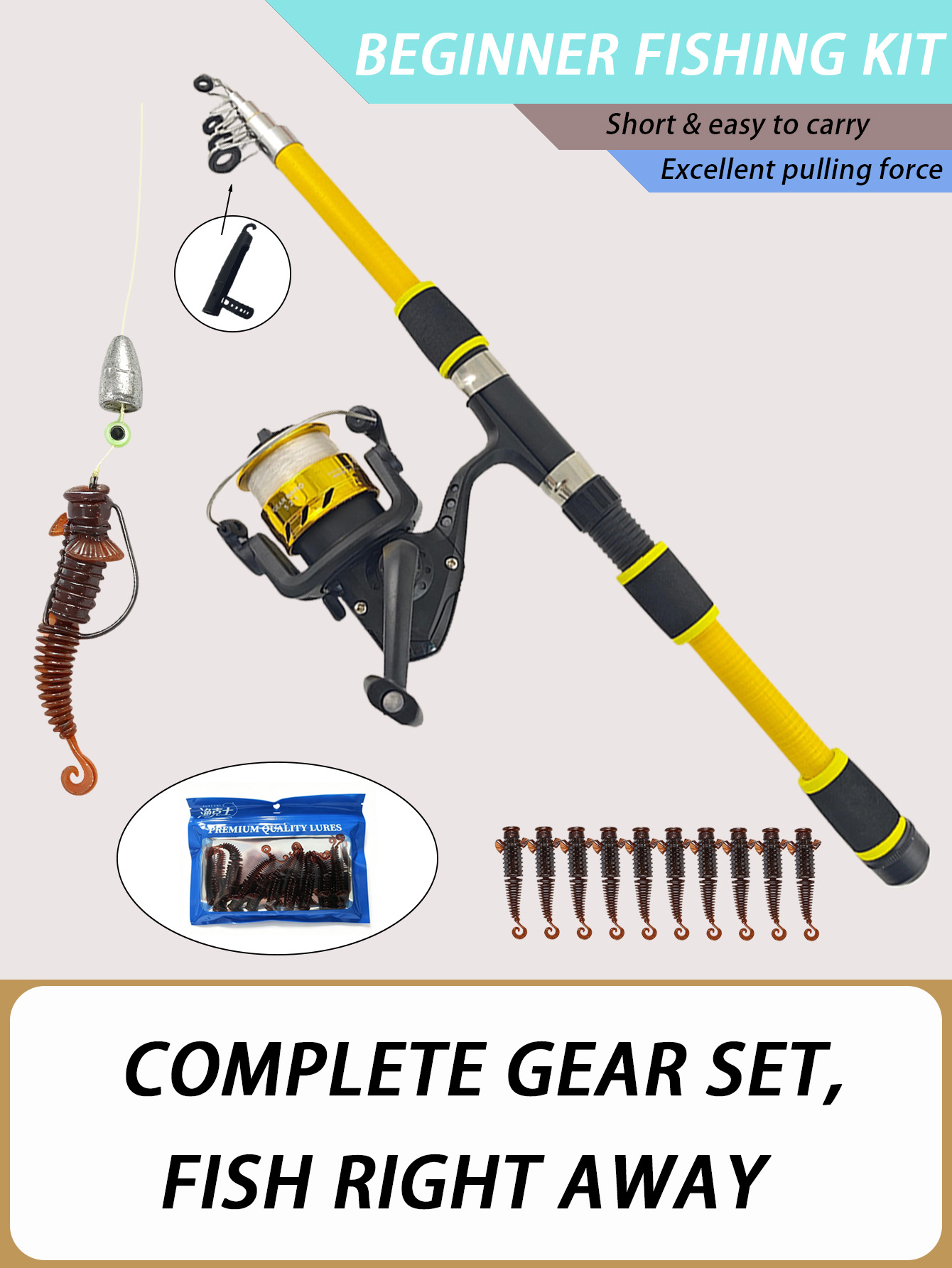 Conjunto de vara de pesca tele - Fishing Equipment Online avaliação e preço