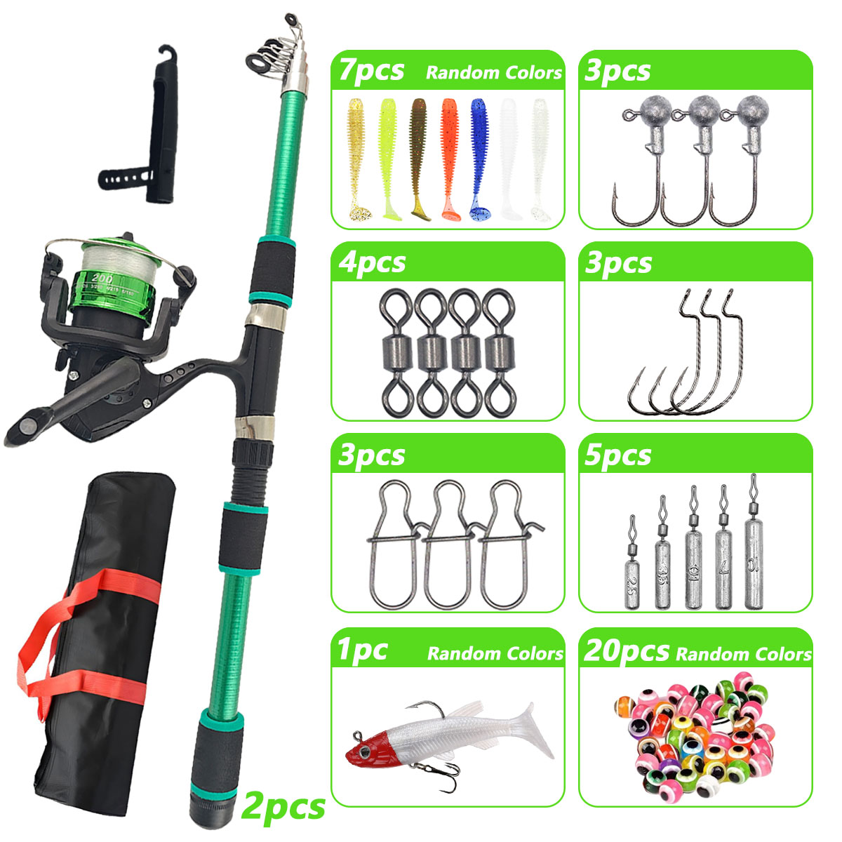 Conjunto Completo de Vara de P - Fishing Equipment Online avaliação e preço