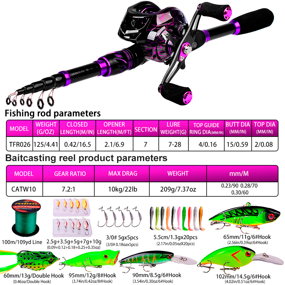 PROBEROS 2.1m Baitcasting/Fiaç - Fishing Equipment Online avaliação e preço