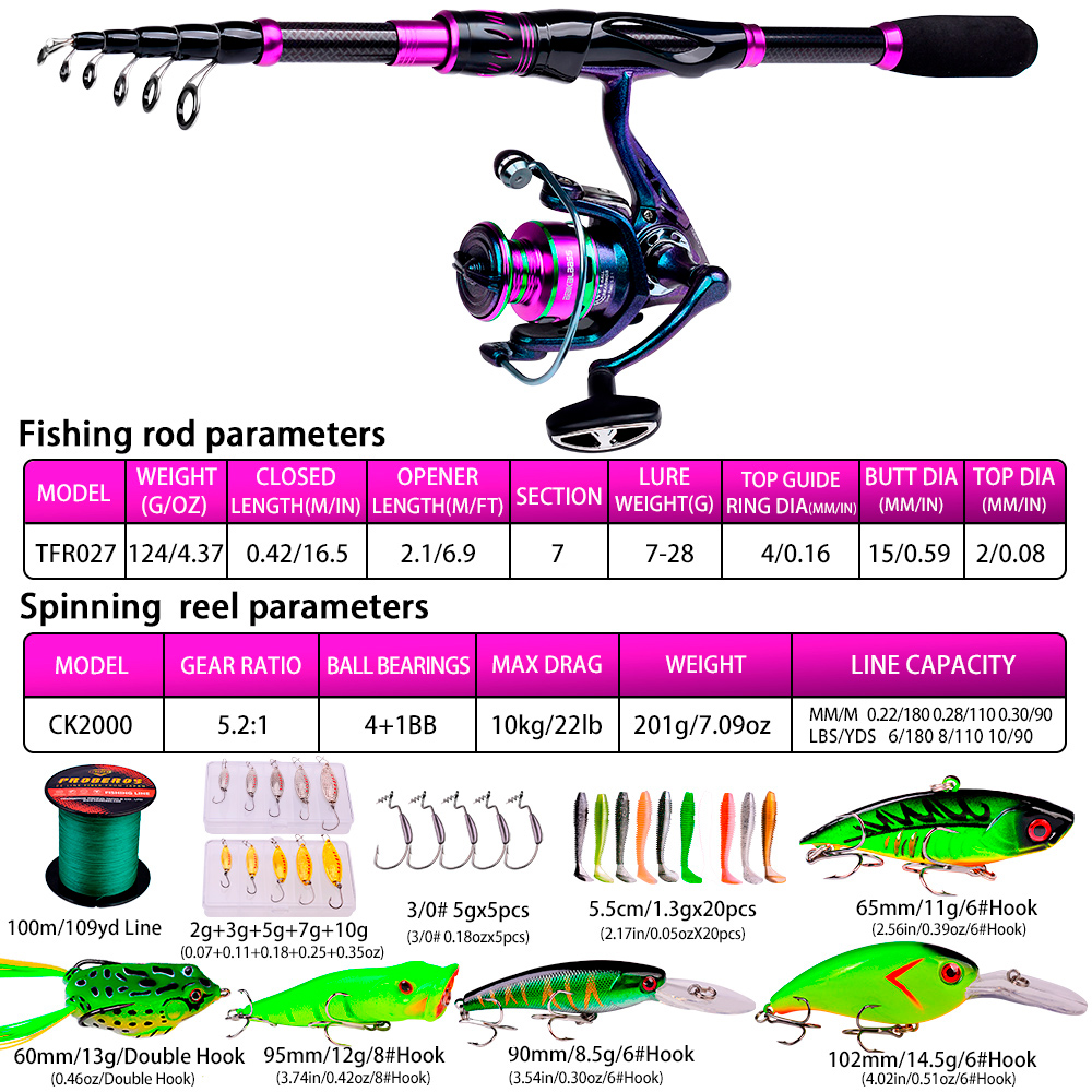 PROBEROS 2.1m Baitcasting/Fiaç - Fishing Equipment Online avaliação e preço