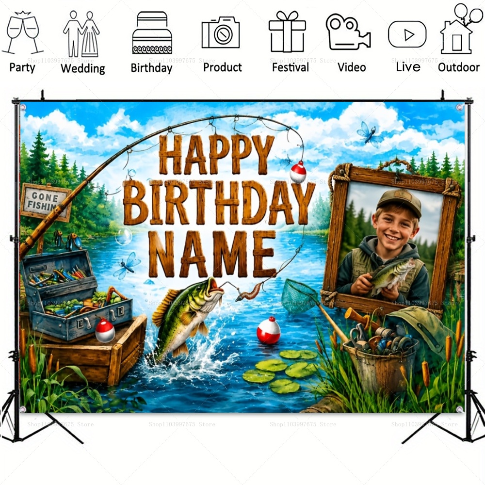Cenários personalizados com fo - Fishing Equipment Kids avaliação e preço